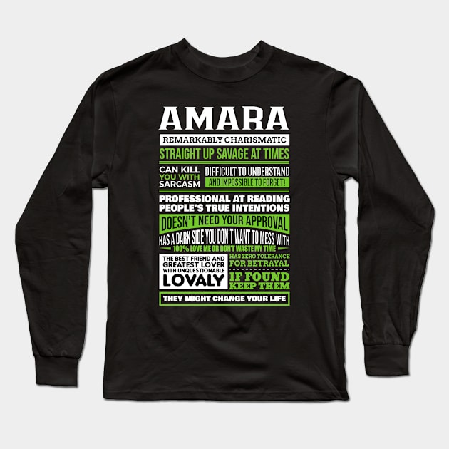 Amara Long Sleeve T-Shirt by GrimdraksJokes